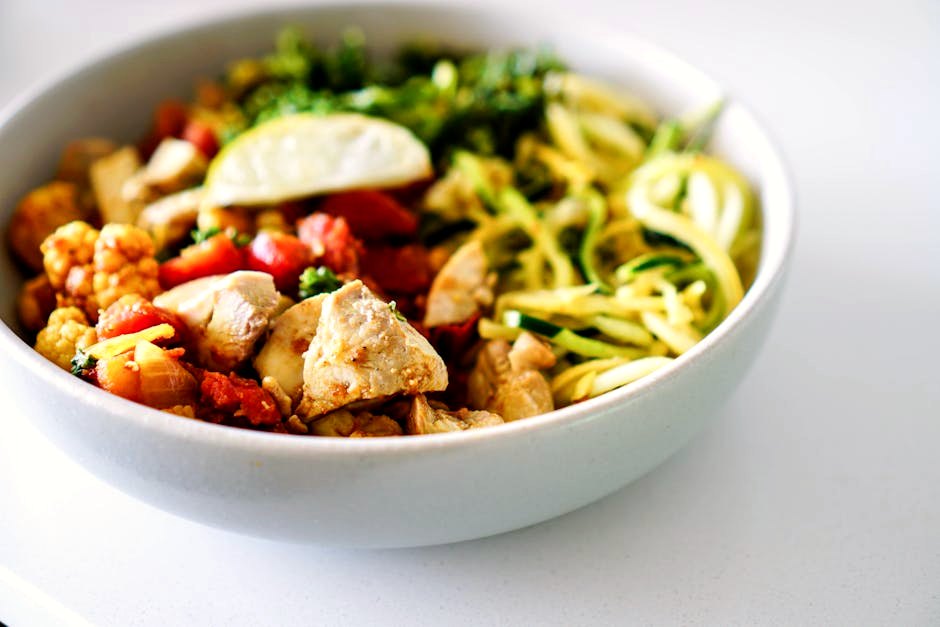 Chicken Piccata with Zoodles — high-protein dinner recipe
