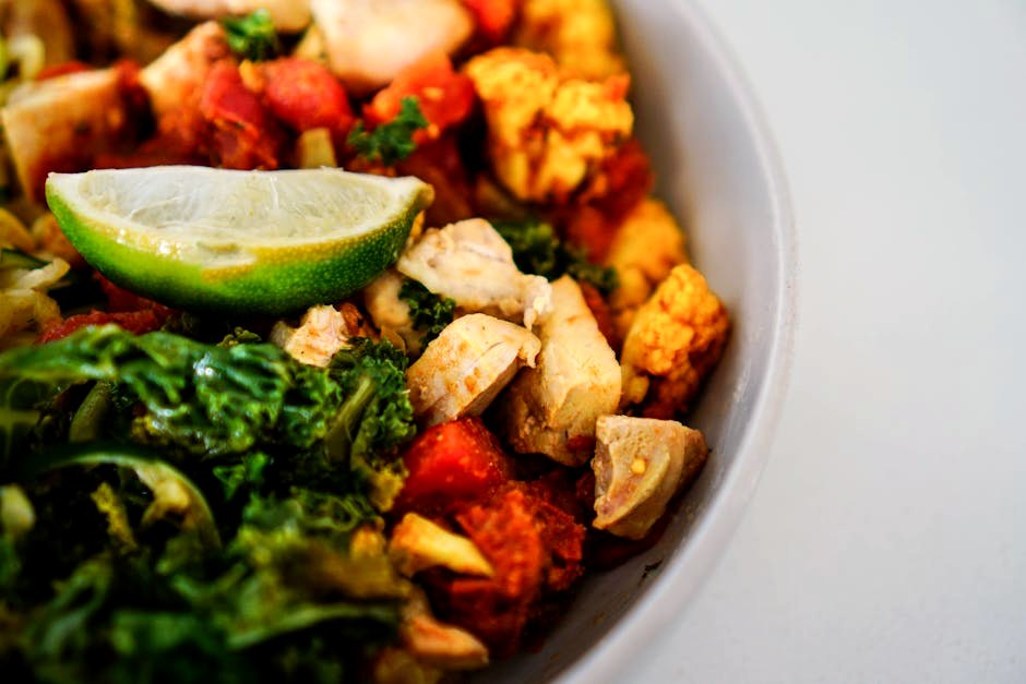 Chicken Tikka Salad Bowl — high-protein lunch recipe