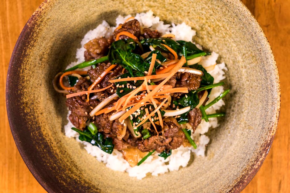 Korean Beef Bulgogi Cauliflower Bowl — high-protein lunch recipe