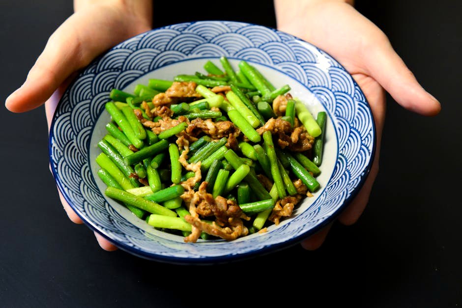Szechuan Pork & Green Bean Stir-Fry — high-protein dinner recipe