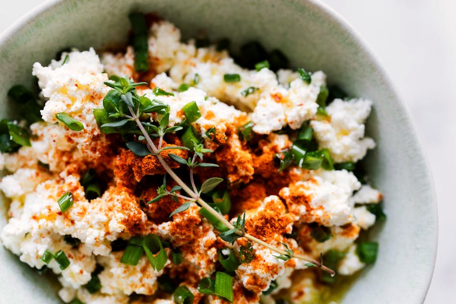 Savory Whipped Cottage Cheese Bowl — high-protein snack recipe