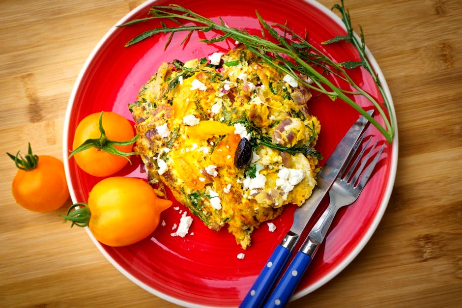 Spinach & Feta Egg-White Scramble with Turkey Sausage — high-protein breakfast recipe
