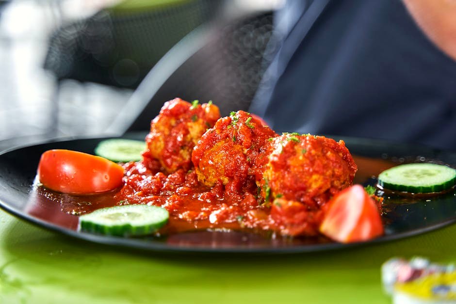 Turkey Meatballs in Marinara with Zoodles — high-protein dinner recipe